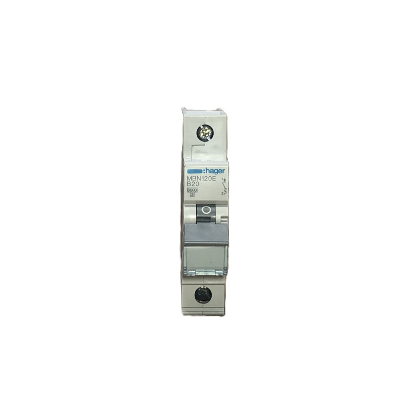 Hager MBN120E B20A 1P 6kA Wyłącznik nadprądowy Hager MBN120E B20A 1P 6kA Wyłącznik nadprądowy