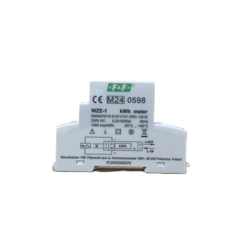 Licznik energii elektrycznej 1-fazowy F&F WZE-1