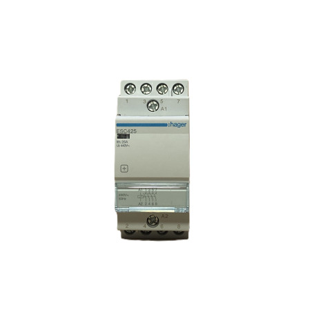 Stycznik modułowy Hager ESC425 25A 4NO 230V AC