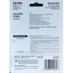 Czujnik dymu ZAMEL CDB‑01