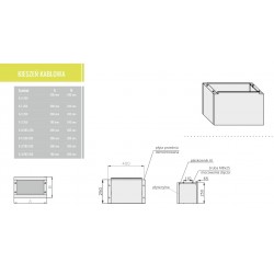Kieszeń kablowa K-0-250
