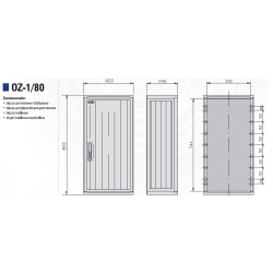 Obudowa pusta OZ-1/80